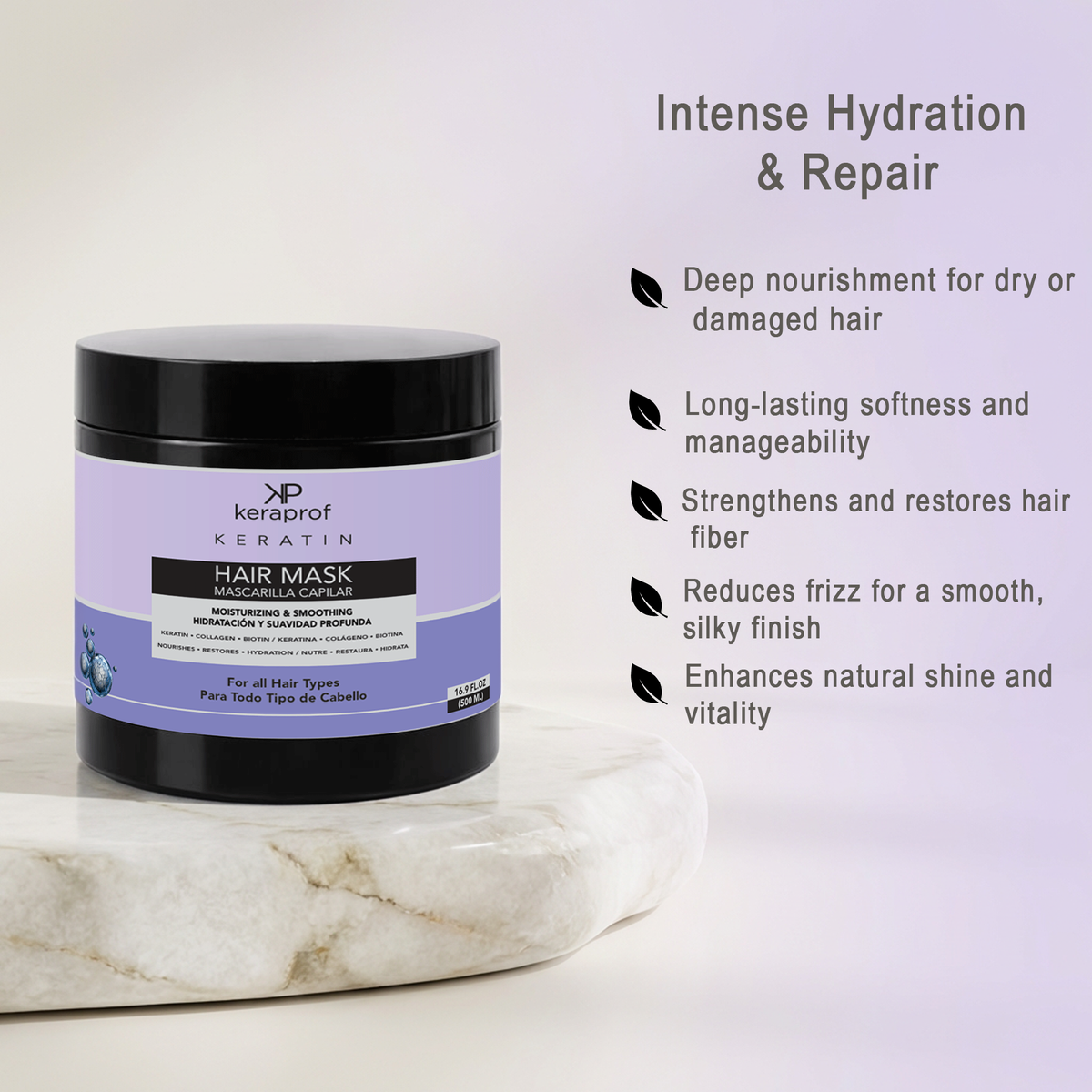 Keraprof Keratin Hair Mask ā Set of 2