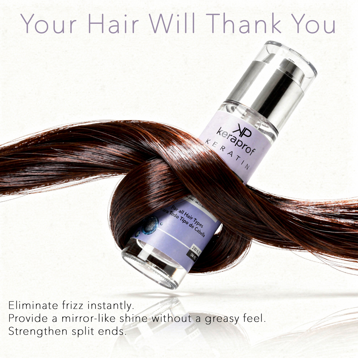 Keraprof Keratin Crystal Shine Hair Serum – Set of 2