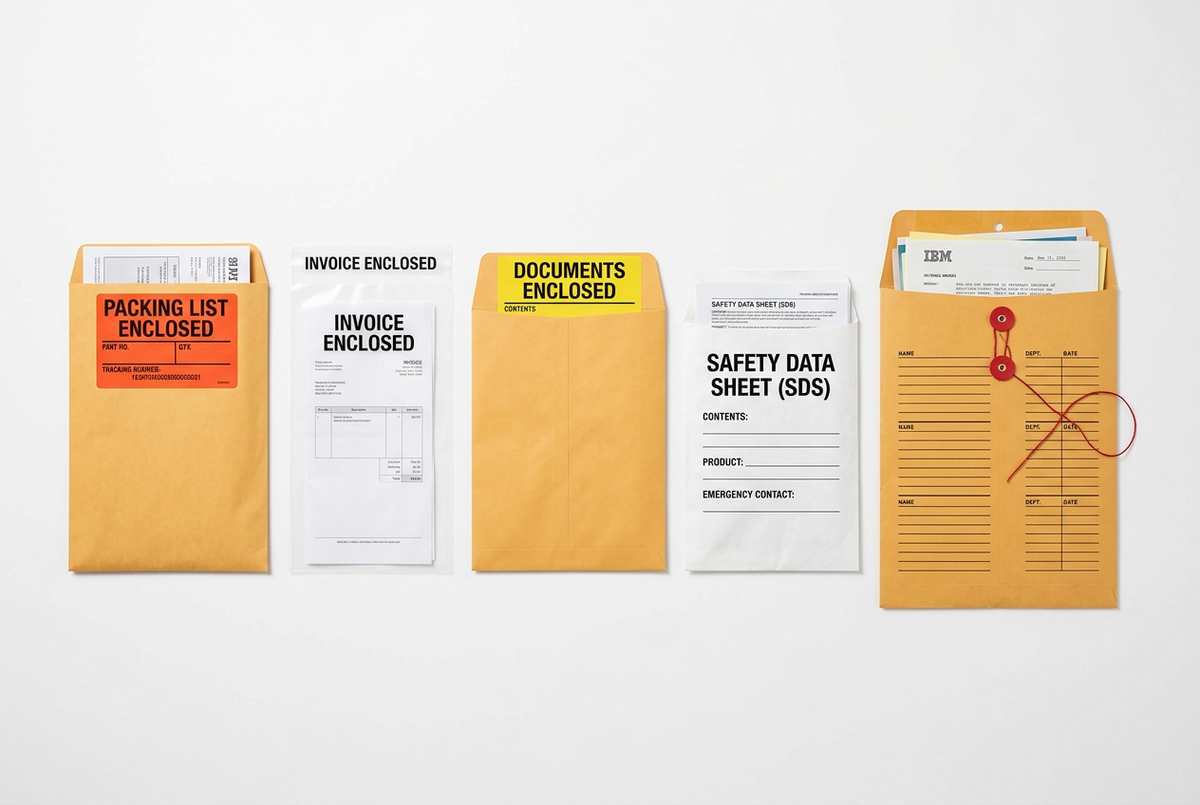 Packing List Envelopes