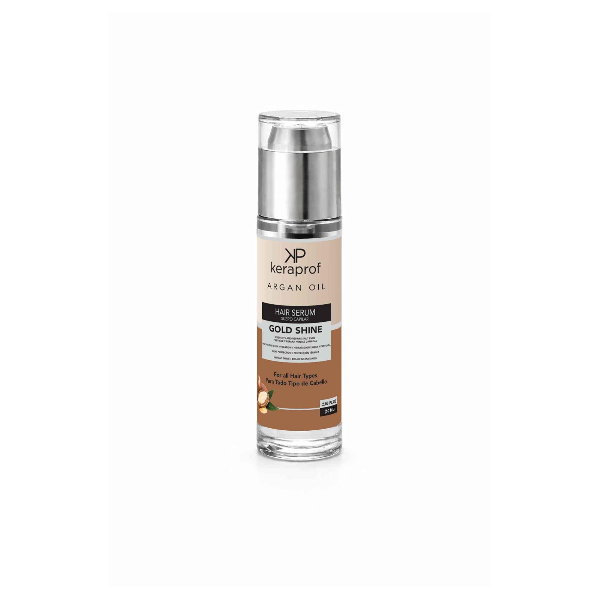 Keraprof Argan Oil Gold Shine Hair Serum – Set of 2