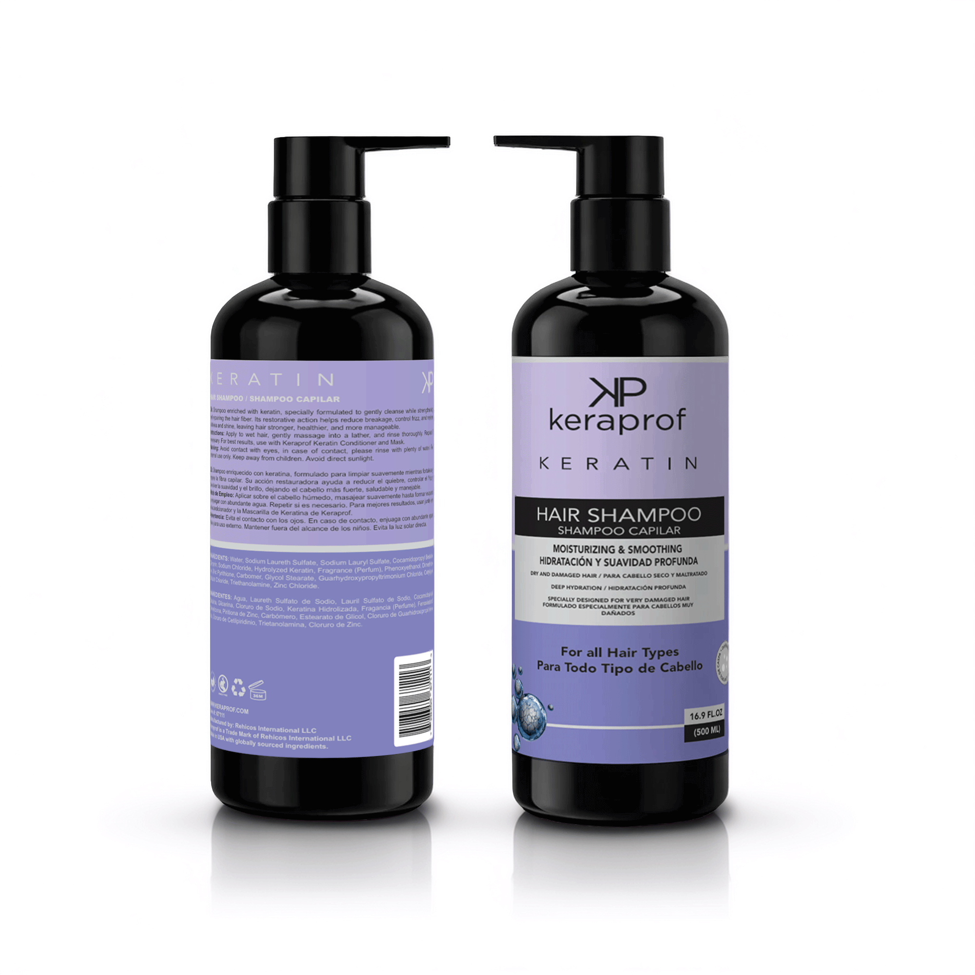 Keraprof Keratin Hair Care Kit – 3-Piece Set