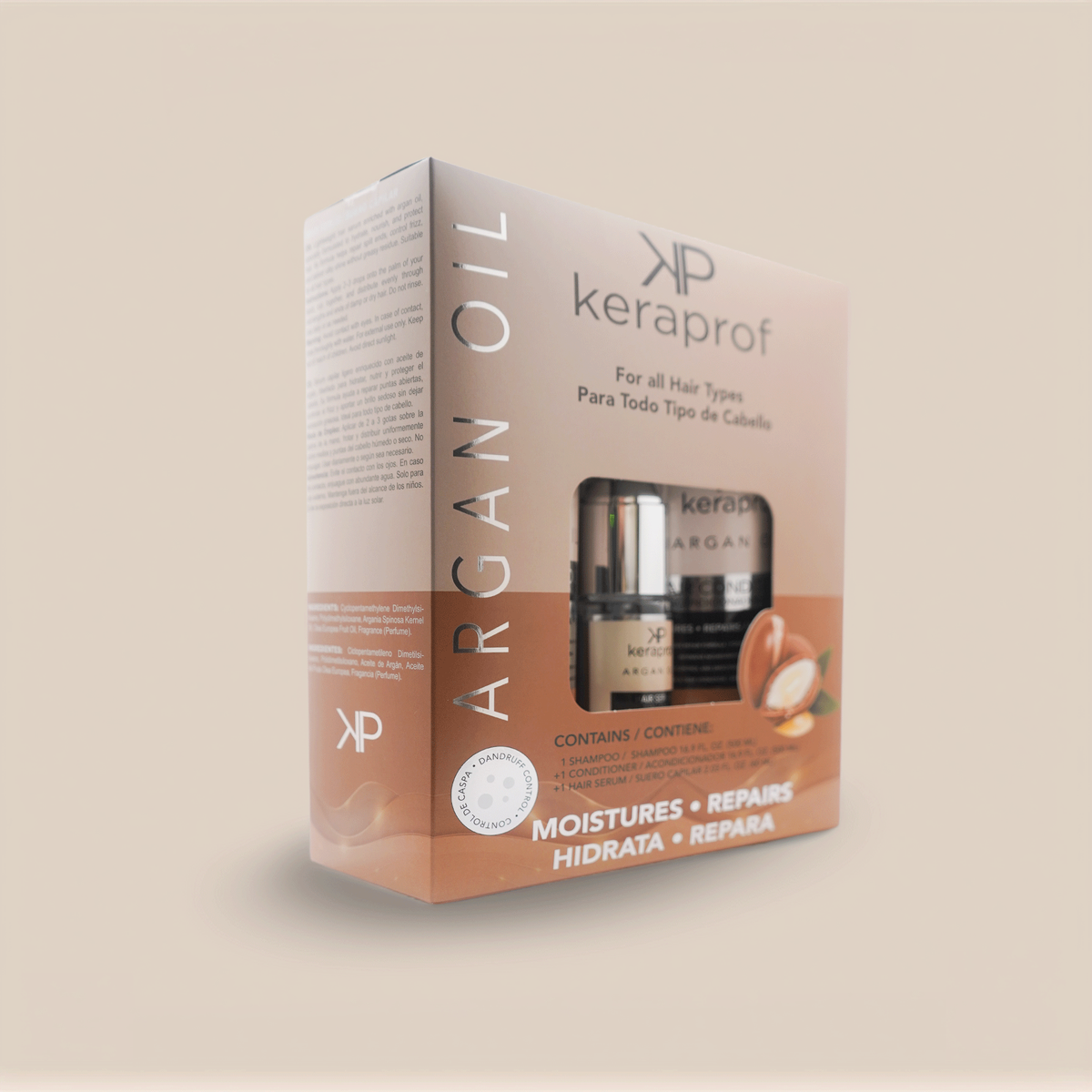 Keraprof Argan Oil Hair Care Kit – 3-Piece Set